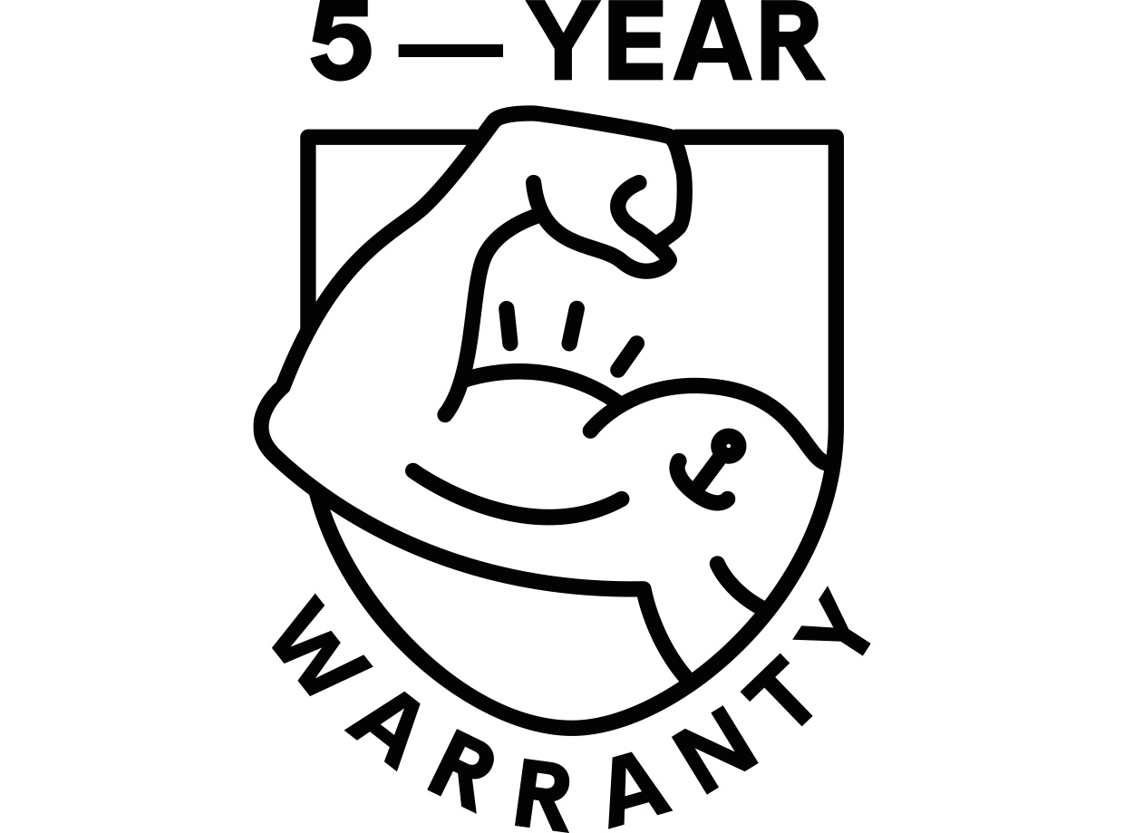 Warranty - 5 years