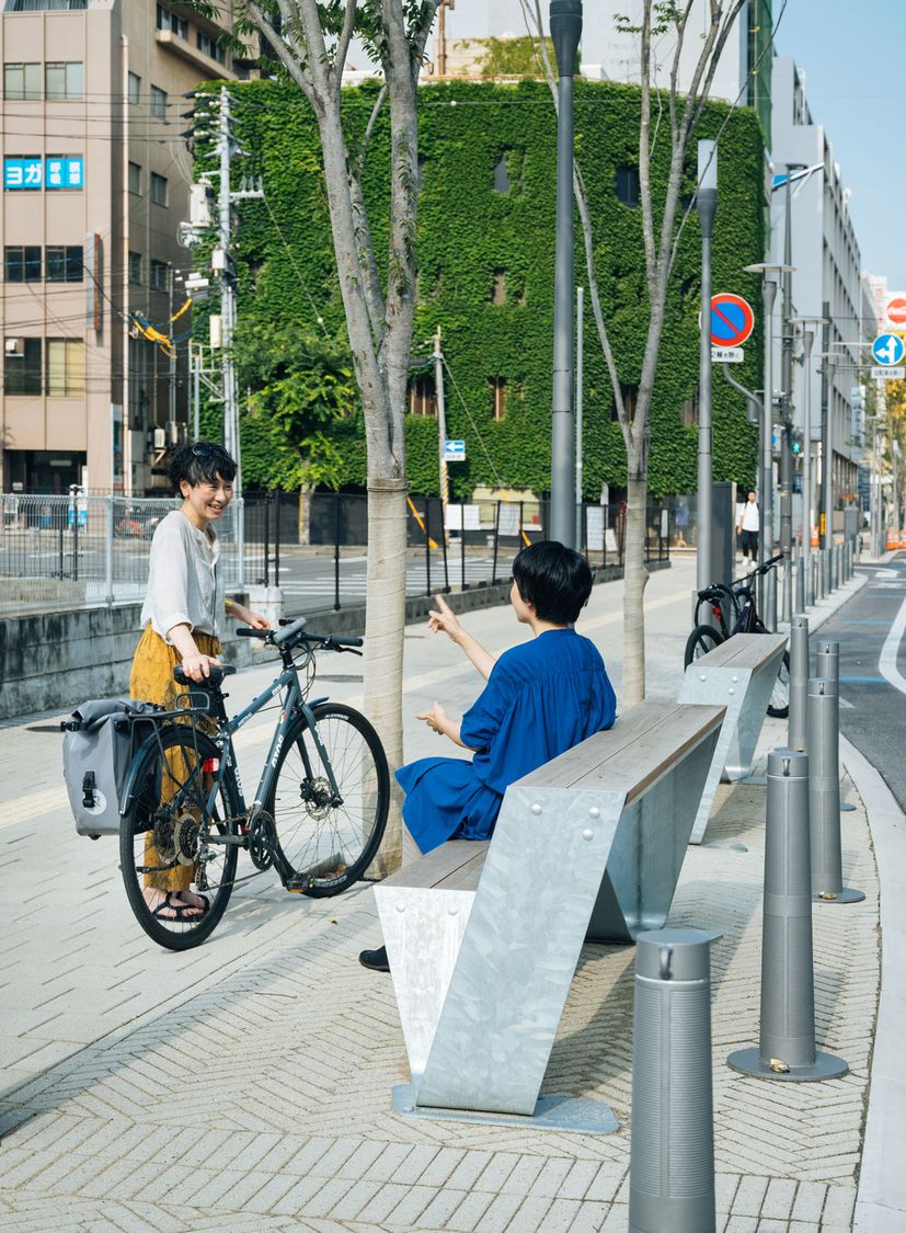 De stadsbanken van Okayama