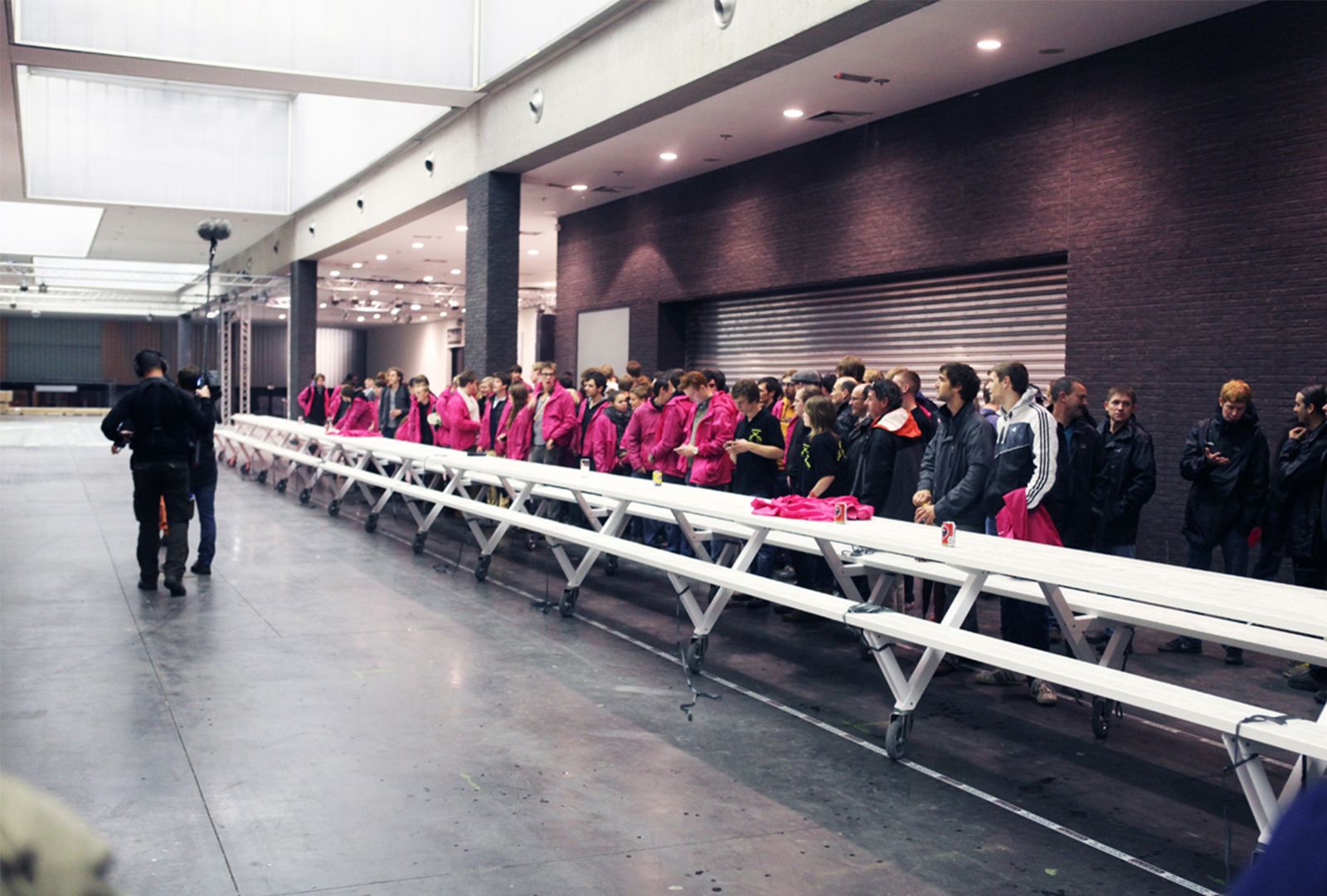 The longest table in Belgium Marina