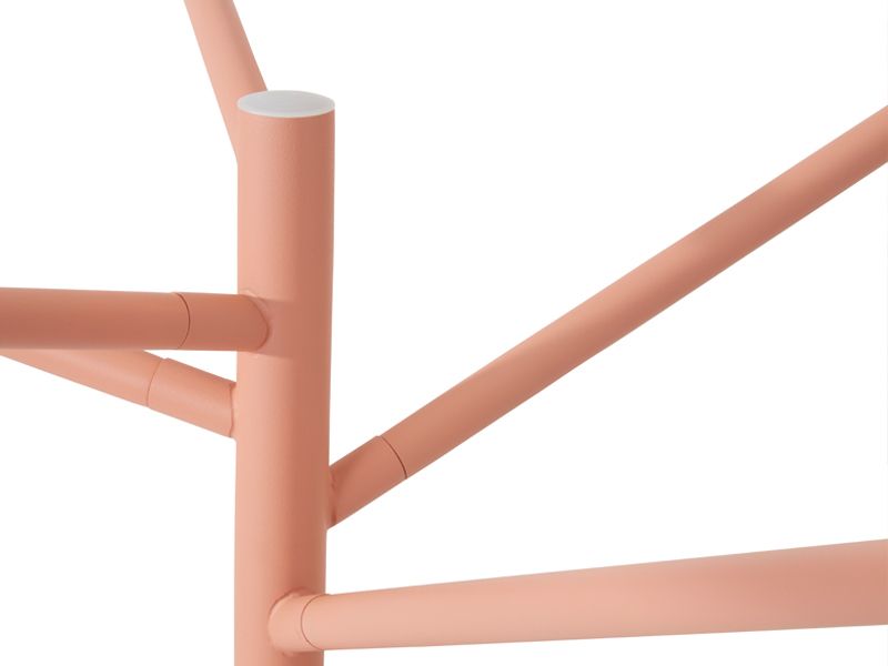 Structured powder-coated stainless steel